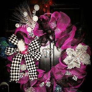 Custom whimsical door wreath